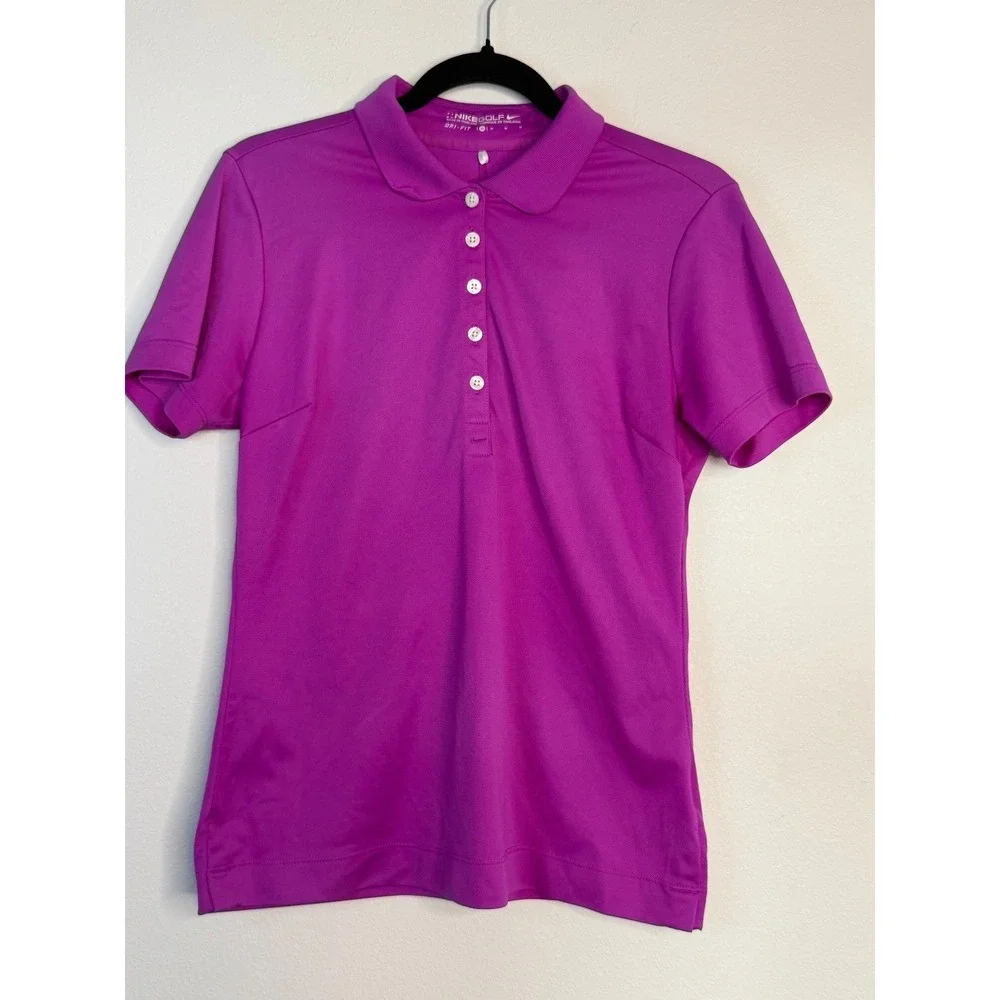 Nike Women's Purple Golf Polo Sz M